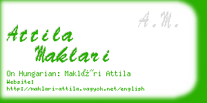 attila maklari business card